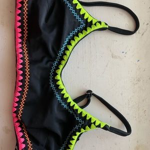 Black bikini with neon edges